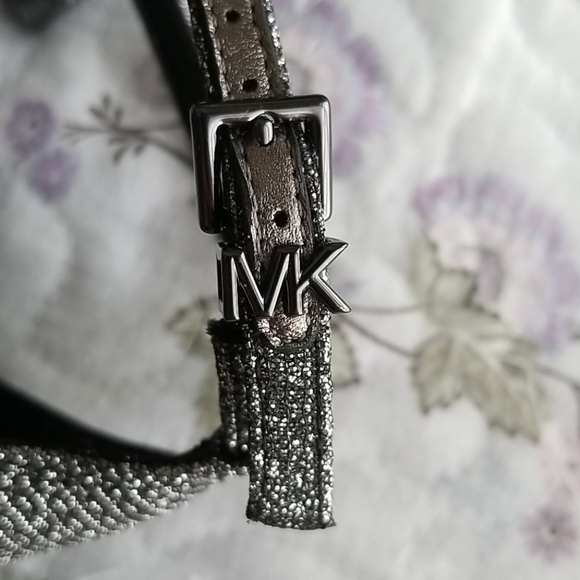 Michael Kors Antonia Metallic Glitter Heels 8.5 - Picture 7 of 8